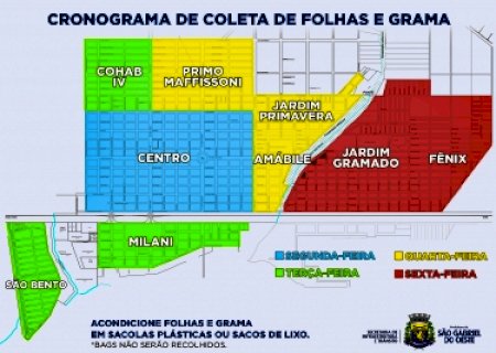Prefeitura reforça coleta de folhas e pequenos objetos inservíveis no período de chuvas