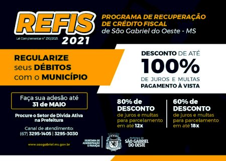 Refis: Contribuintes podem quitar dívidas com o Município, com exclusão de até 100% de juros e multas