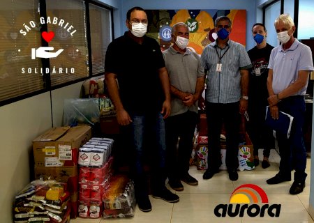 AURORA doa 1,5 toneladas de alimentos à Campanha São Gabriel Solidário