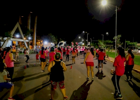 Outubro Rosa: Dança, Alto astral e muita descontração para promover a conscientização do combate ao câncer de mama e colo do útero em São Gabriel do Oeste.