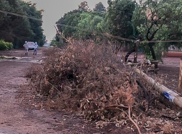 São Gabriel do Oeste: Chuva e ventos fortes causam estragos no município