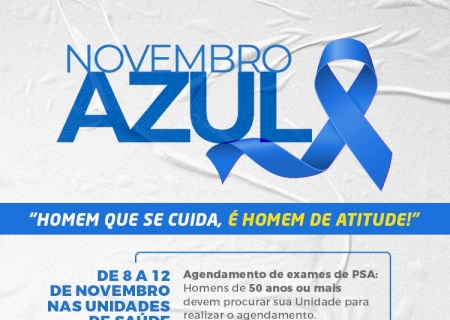 Novembro Azul: Saúde oferece exames de PSA para homens acima de 50 anos