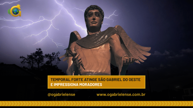 Temporal forte atinge São Gabriel do Oeste e impressiona moradores