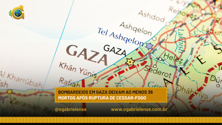 Bombardeios em Gaza deixam ao menos 36 mortos após ruptura de cessar-fogo