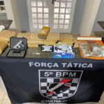 Polícia Militar apreende mais de 12 kg de drogas e arma de fogo durante operação em Coxim