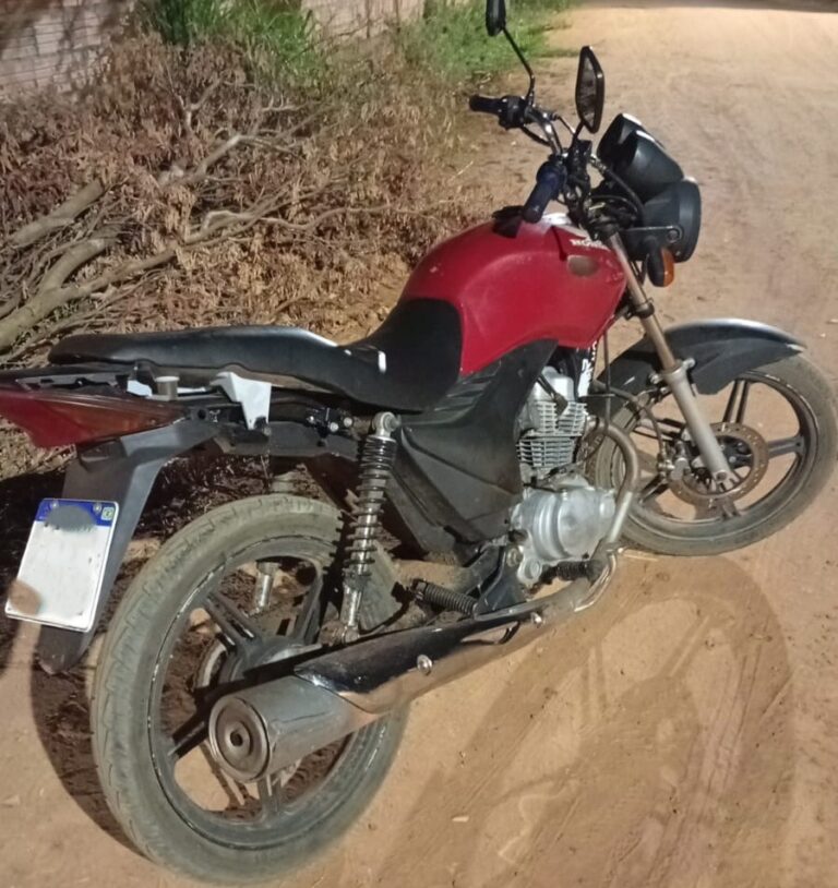 Polícia Militar age rapidamente e recupera motocicleta furtada e prende dupla em Coxim