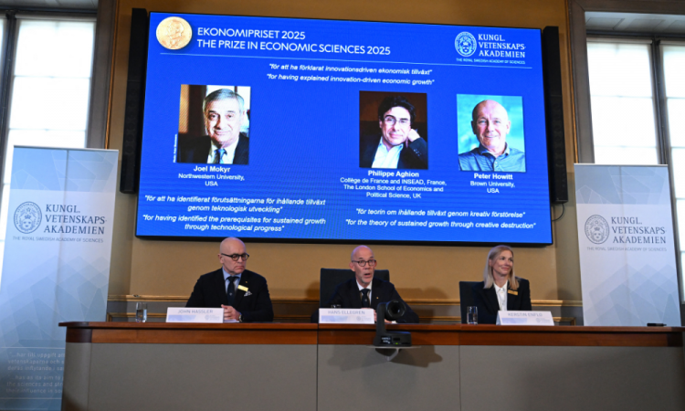 Nobel de Economia 2025 premia quem explicou crescimento por inovação