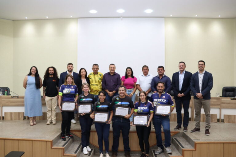 Vereador Geraldo Rolim homenageia Associação de Mountain Bike de São Gabriel do Oeste