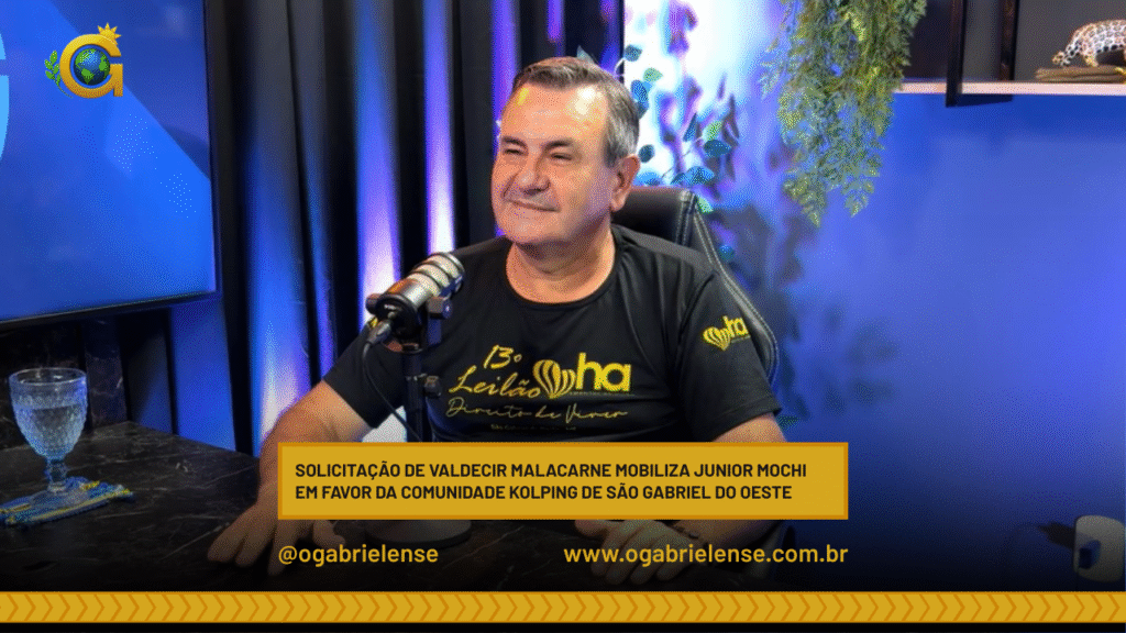 Solicitação de Valdecir Malacarne mobiliza Junior Mochi em favor da Comunidade Kolping de São Gabriel do Oeste