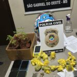 Polícia Civil desarticula ponto de tráfico e prende dois em São Gabriel do Oeste