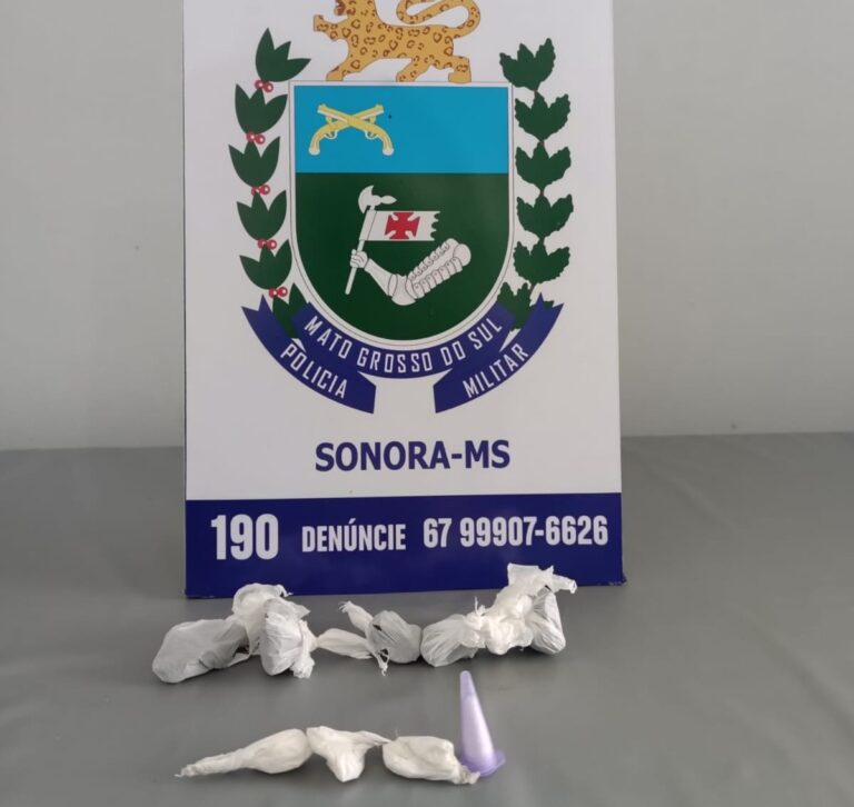 Polícia Militar prende homem por tráfico de drogas e apreende entorpecentes em Sonora