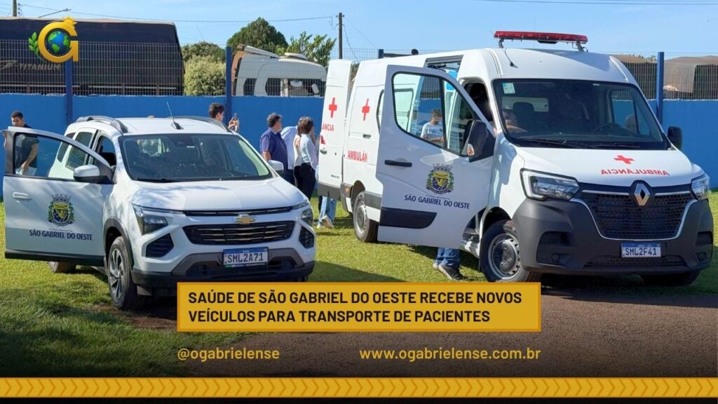 Saúde de São Gabriel do Oeste recebe novos veículos para transporte de pacientes