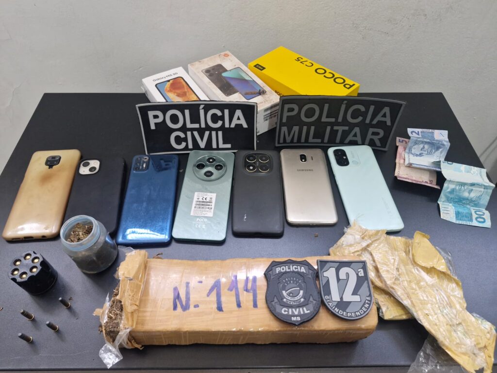 Polícias Civil e Militar realizam operação contra o tráfico de drogas em Rio Negro