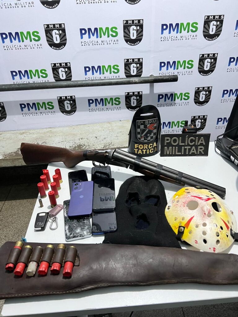 Polícia Militar prende homem por porte de arma após ocorrência envolvendo tentativa de sequestro em Corumbá