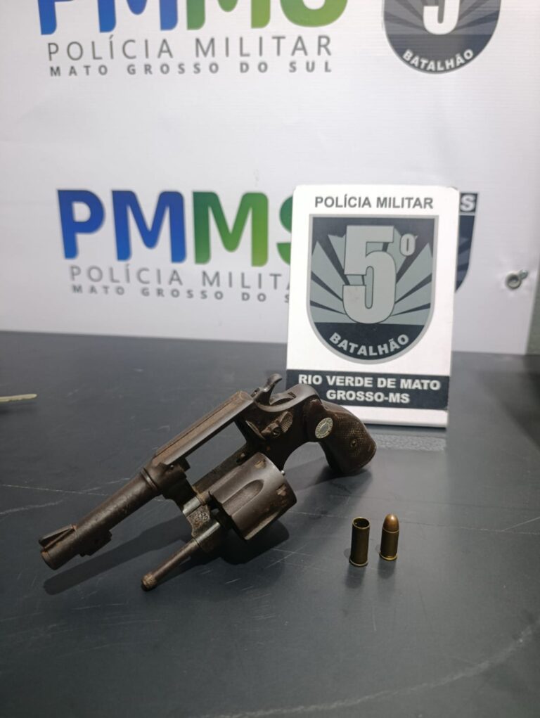 POLÍCIA MILITAR PRENDE HOMEM POR DISPARO E POSSE IRREGULAR DE ARMA DE FOGO EM RIO VERDE DE MATO GROSSO