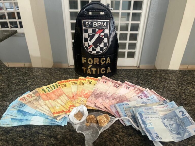 Polícia Militar prende homem por tráfico de drogas em Coxim