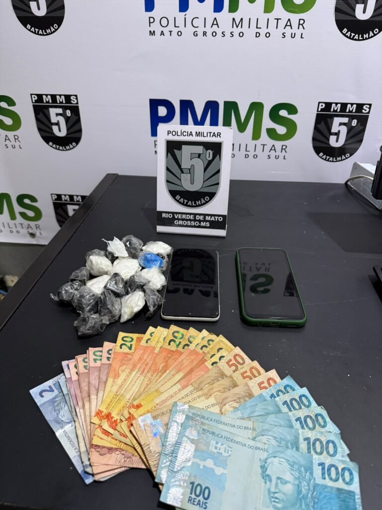 Polícia Militar prende homem por tráfico de drogas em Rio Verde de Mato Grosso